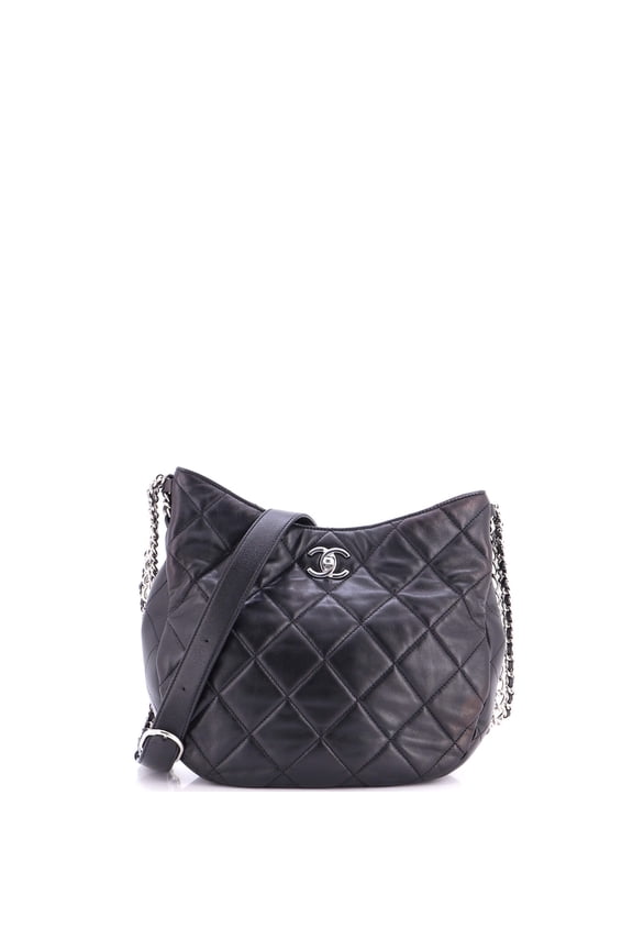 Pre-Owned Chain Rows Hobo Quilted Lambskin By Rebag