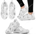 thumbnail image 1 of Gradient Mignon Couronne Imprimé Dents Espadrilles Mode Confortables Lacets Chaussures d'Infirmière Extérieur Rue Tendance Respirantes Chaussures Plates, 1 of 5