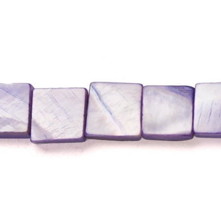 Mosaic Purple Mother Of Pearl - Purple Mother-Of-Pearl Square Plate Shell Beads Size:11x11mm