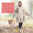 thumbnail image 4 of Wearable Oversized Blanket,Princess with Unicorn Pattern Wearable Blanket Hoodie for Adults,Cozy Hooded Blankets with Super Pockets,Super Warm Fuzzy Pullover for Women & Men, 4 of 6