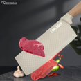 thumbnail image 3 of Kitchen Knife Set, Retrosohoo 6-Pieces Khaki Sharp Knife Set for Kitchen, Non-Stick Non-Slip Stainless Steel Chef Knife Set with Universal Knife Block Suitable for Home Restaurant (Khaki), 3 of 7
