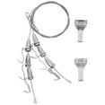 thumbnail image 1 of 2 Pcs Système de Suspension d'Image Réglable Rail de Crochet et Matériel de Suspension pour Cadres et Miroirs Kit de Fil d'Image Robuste Argent, 1 of 8