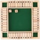 thumbnail image 4 of Tablero de juego de dados de madera (fondo verde), juego de dados de lujo de 4 caras y 10 números, juego para niños y adultos, 4 of 5