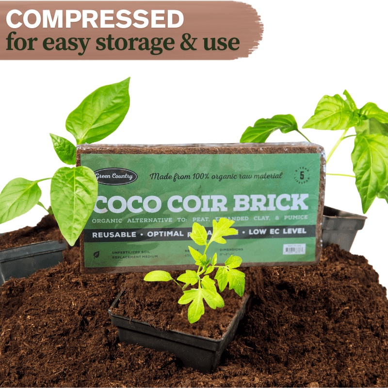 Premium Coco Coir Bricks,Compressed Coconut Husk Fiber, Seed Starting, Hydroponics, Soil Amendment - 8Pack