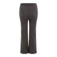 thumbnail image 6 of MIXUE Linen Pants Women Solid Color Jeans Stylish Slim Fit Wide Leg Trousers Womens Pants Holiday Wear,Bronze,XL, 6 of 9