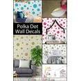 thumbnail image 5 of Lime Green Polka Dot Wall Decals Wall Room Decor Stickers Includes (63)Wall Dots 1” - 6.5”, 5 of 8