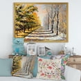 thumbnail image 3 of Designart 'Allegory On Theme Autumn and Winter' Traditional Framed Art Print, 3 of 4