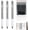 3Pcs(Silver), variant on Upgraded Geometric Decompression Pen — Press to Transform, 10 Refills, Funny Geometric Metal Crinkle Pen, Click to Write, Perfect for Restless Minds, 0.5mm Tip for Writing and Drawing (6Pcs(All))