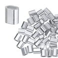 thumbnail image 1 of Uxcell Lot de 100 Manchons en Boucle d'Aluminium, 2mm 5/64 Manchons en Fil Rond Simple, 1 of 2