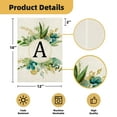 thumbnail image 2 of 12x18Inches Monogram Letter D Garden Flag Double Sided Floral Yard Flags Small Burlap Family Last Name Initial Garden Flags for Outside Decoration, 2 of 6
