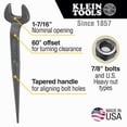 thumbnail image 4 of Llave tipo Spud Klein Tools 3213 para tuercas pesadas, perno de 7/8 pulgadas, 4 of 8