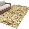 thumbnail image 2 of Area Rug for Living Room, Beige Brown Green Non-Slip Indoor Large Carpet for Bedroom/Dining Room, Retro Botanical Abstract Art Washable Low-Profile Rectangle Floor Mat Runner Rugs - 2.7 x 5 Ft, 2 of 7