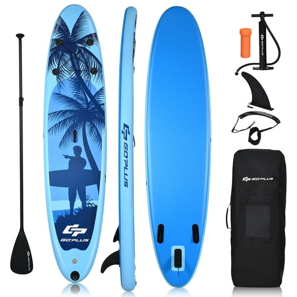 Goplus 11' Gonflable Stand Up Paddle Board W/Carry Bag Paddle Adulte Jeune