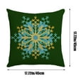 thumbnail image 4 of Wzzjkit Christmas Pillow Covers Decoration, 18x18in Christmas Green Printed Winter Throw Pillows Cushion Case Couch Decor for Christmas Home Outdoor Decorations, Christmas Pillow Cases, 4 of 7