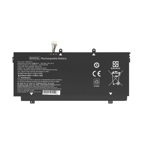 SH03XL Laptop Battery for HP Spectre x360 13-w000 13-w021tu 13-w023dx 13-ac-023dx 13-ac033dx 13-ac052na Convertible PC, P/N: HSTNN-LB7L 859026-421 859356-855