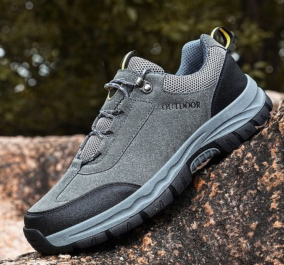 Men's Outdoor Hiking  Shoes,Waterproof Trailing Trekking Walking Shoe,Non Slip Comfortable Hike Climbing Sneakers