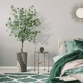 thumbnail image 5 of Artificial Tree in Geometric Pattern Planter, Fake Eucalyptus Silk Tree for Indoor and Outdoor Home Decoration - 66" Overall Tall (Plant Pot Plus Tree), 5 of 5
