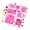 Pink, variant on 7-Piece Flexible Baking Set with Pumpkin and Bat Cavities for Chocolate, Fondant, Cakes, Cupcakes, and Projects