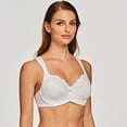 thumbnail image 6 of MELENECA Underwire Minimizer Bra for Women White 48E, 6 of 6