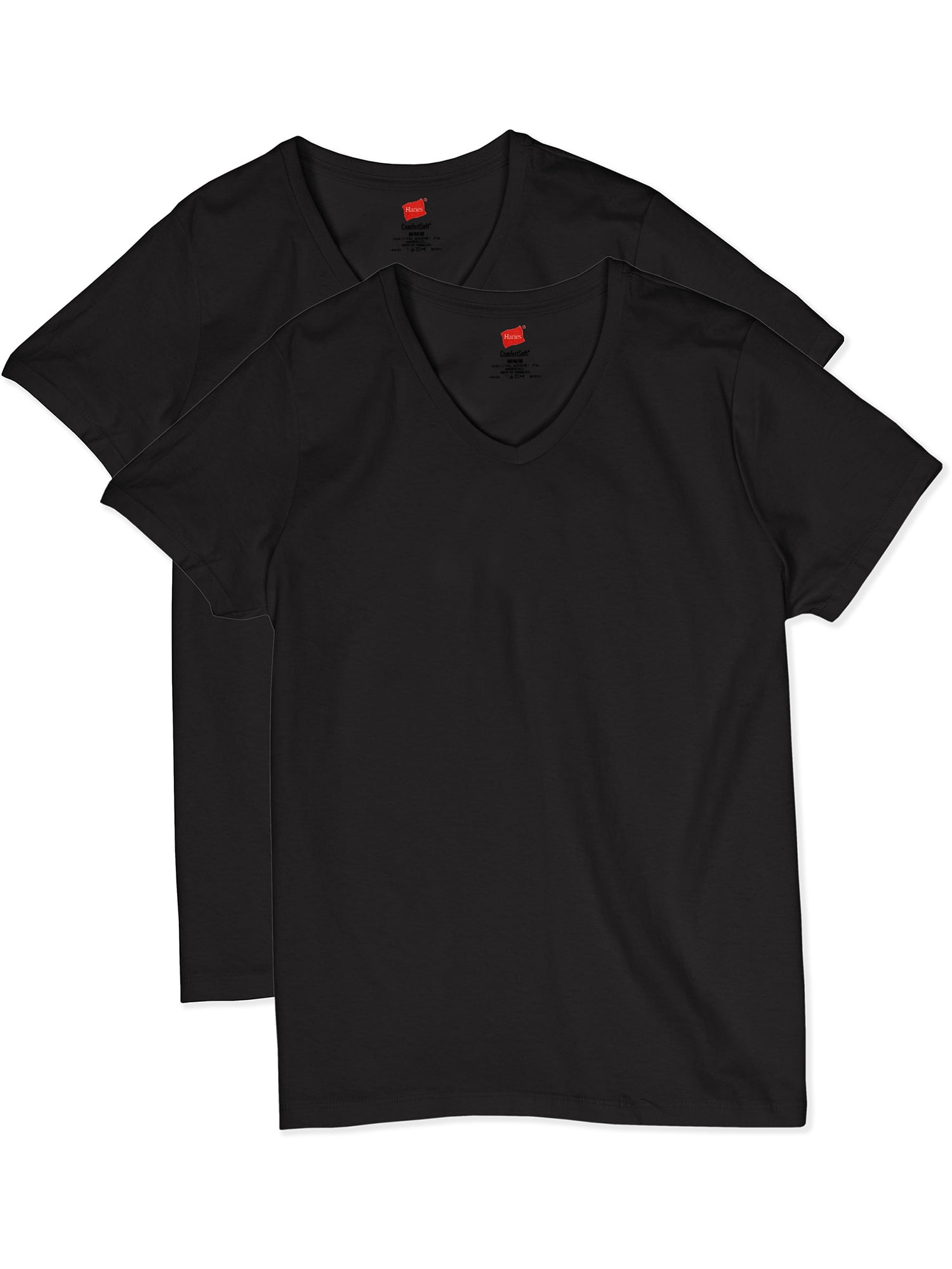 2-Pack Hanes Womens Lightweight Nano-T Short Sleeve V-Neck Tee 2-Pack Hanes Womens Lightweight Nano-T Short Sleeve V-Neck Tee