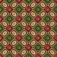 thumbnail image 1 of Ahgly Company Indoor Square Patterned Blood Red Brown Area Rugs, 7' Square, 1 of 6