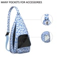 thumbnail image 4 of Paw Design Sling Backpack - Cute Cat Theme Shoulder Bag, Compact for Students & Fashionable Young People, 4 of 4