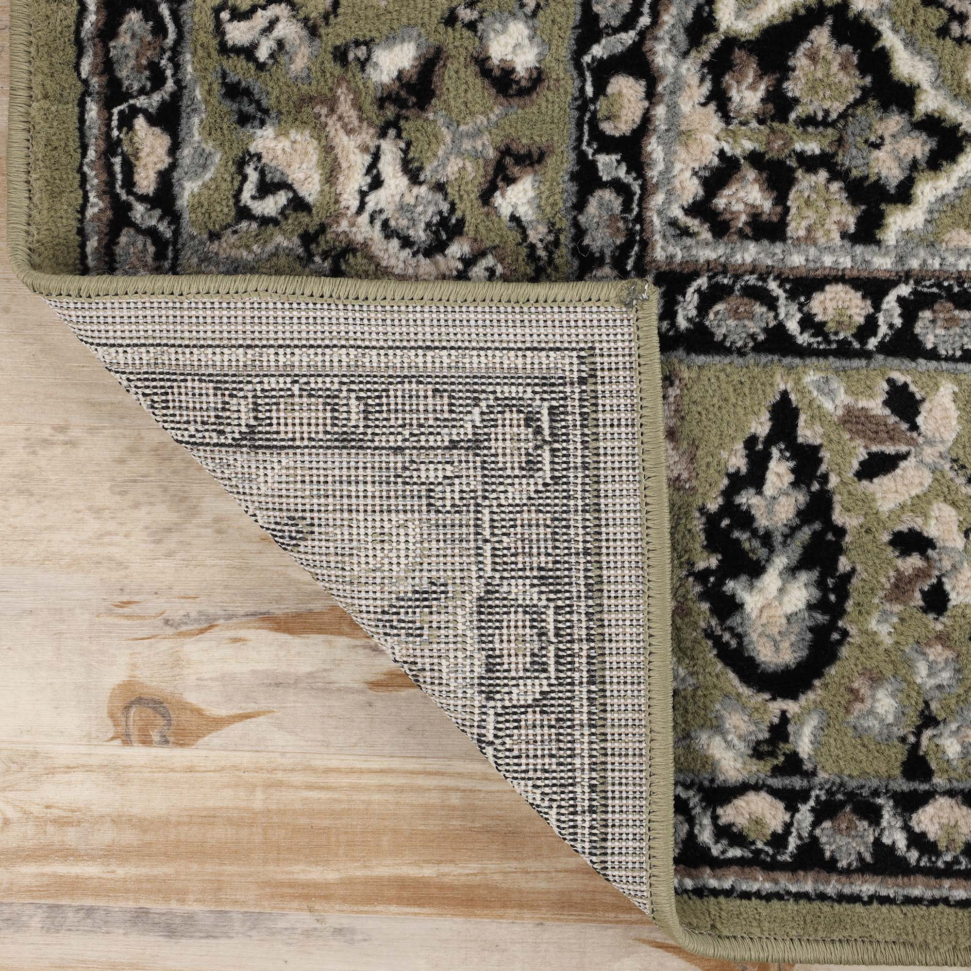 Superior Radcliffe Floral Medallion Indoor Area Rug, 3' x 5', Green