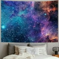 thumbnail image 2 of Shiartex  Galaxy Blue Starry Sky Tapestry,  Wall Art for Living Room, Dorm 50x40inch, 2 of 6