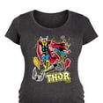 thumbnail image 3 of Marvel Thor - Stickers Style - Maternity Scoop Neck Graphic T-Shirt, 3 of 5
