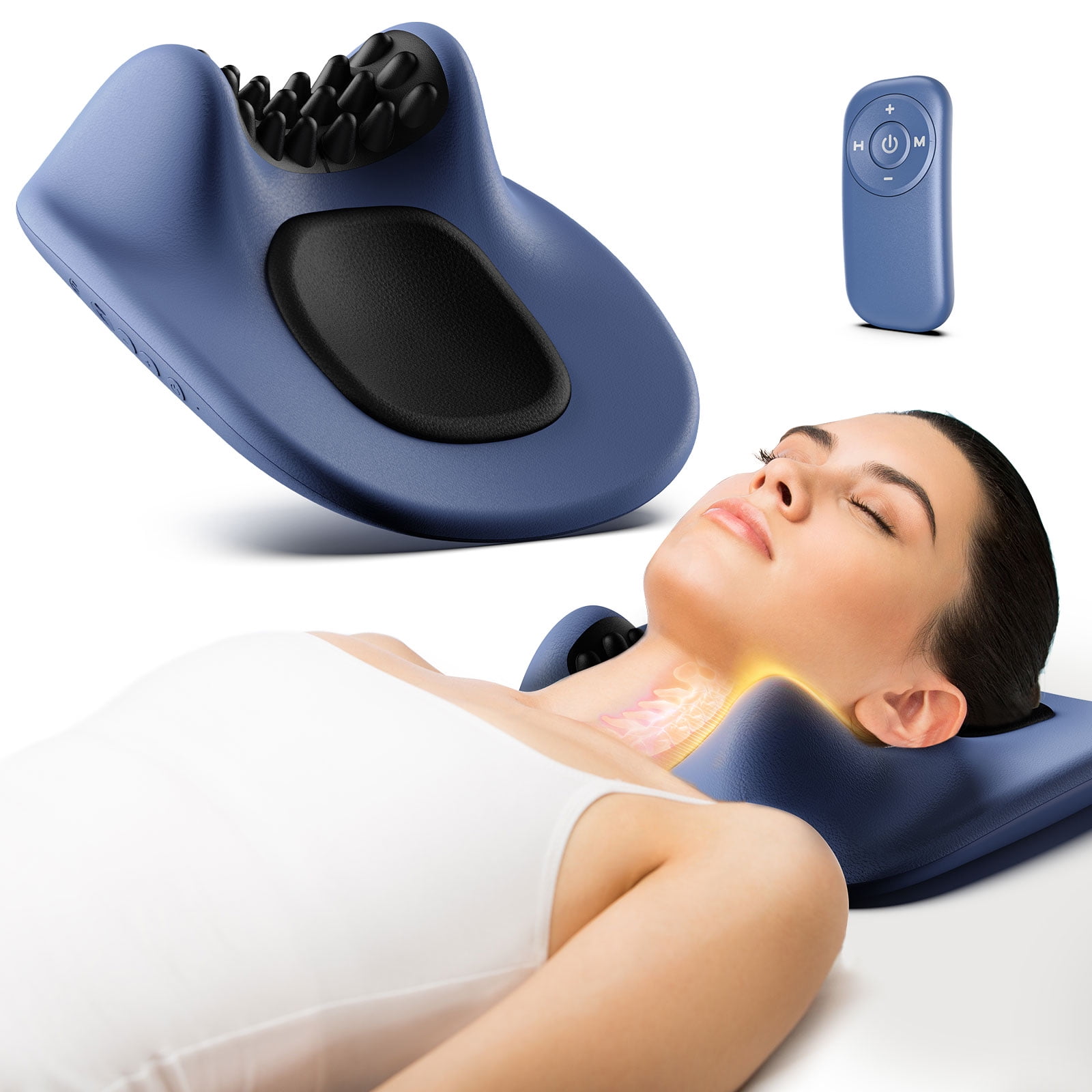 Neck Shoulder Massager, Shiatsu Back Neck Massager With Heat,Electric  Massager For Back & Shoulder, Massage Pillow For Neck，relieve Soreness Neck  Mass