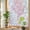 Pink, variant on Halloween Privacy Window Film, Decorative Stained Glass Window Film, Pumpkin Castle Owl Moon Tree Orange Resuable Rainbow Static Cling for Home Bathroom Living Room Glass Door 23.6"x59"