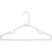 GENERIC Wisconic Adult Plastic Clothing Hanger, Slotted for Strappy Shirts, 60 Pack, White