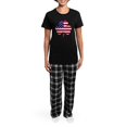 thumbnail image 4 of CafePress - American Shamrock' Women's Dark Pajamas - Women's Short Sleeve Print T-Shirt and Pants Dark Cotton Pajama Set, 4 of 7