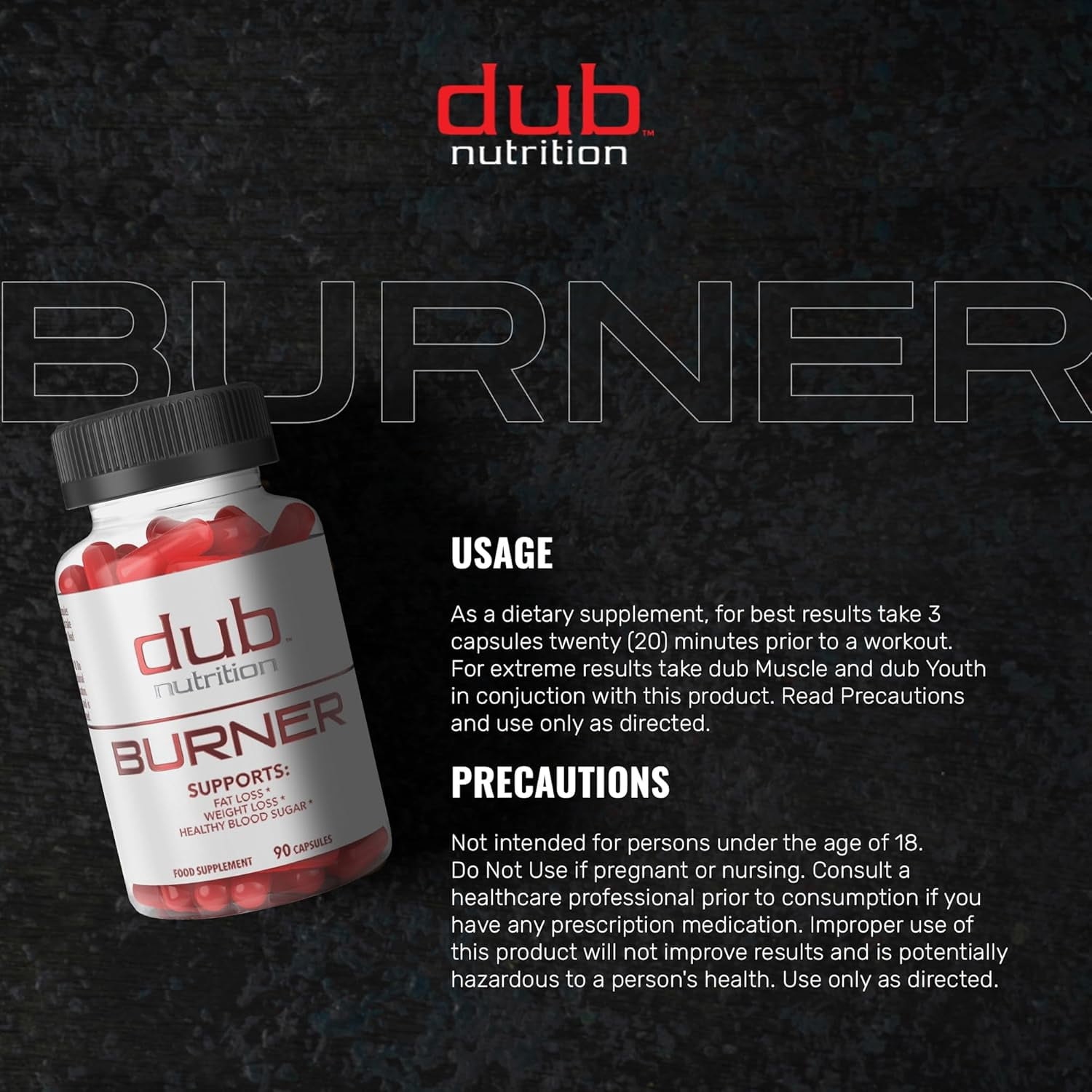 Fat Burner|Intense Weight Loss|Natural Energy and Metabolism Boost|90 Count