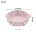 thumbnail image 3 of Cesta para Freidoras Aire Silicona Revestimientos Antiadherentes Horno Fácil Limpieza (revestimiento) Color Rosa, 3 of 3