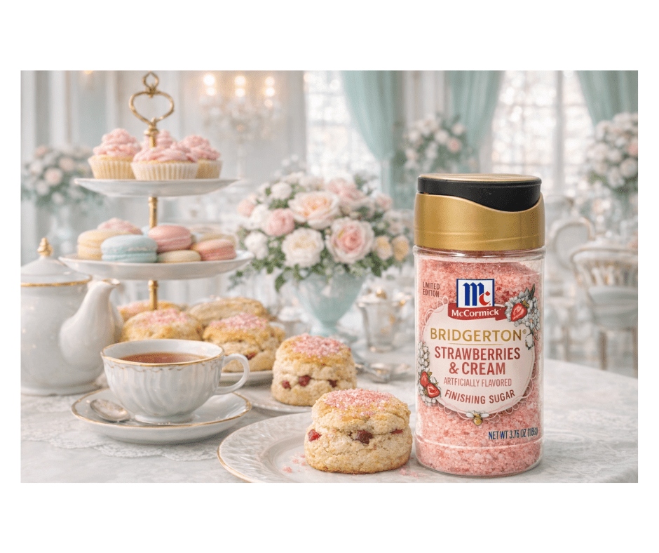 McCormick Bridgerton Finishing Sugars, Strawberries & Cream, 3.16 oz Jars – 2 Pack