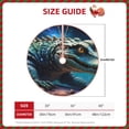 thumbnail image 2 of Sikiie Starry Sky Colorful Crocodile A Nativity Christmas Tree Skirt, Jesus Christian Winter Holiday Tree Mat Decoration(30-48IN)36", 2 of 6