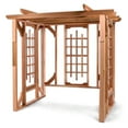 thumbnail image 4 of All Things Cedar PO72-S Cedar Pergola Garden Arbor Swing Outdoor Set - 82L x 72W x 74H, 4 of 4