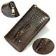 thumbnail image 3 of Cartera larga para hombre de piel auténtica con estampado de cocodrilo, tarjetero para negocios, cartera de mano de piel de vaca de capa superior para hombre, 3 of 4