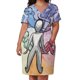 thumbnail image 3 of Vestido suelto con bolsillos de acuarela para mujer con trastorno de personalidad múltiple (MPD), vestidos de novia 2025, 3 of 7