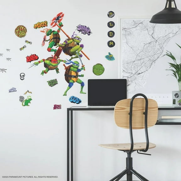 Teenage Mutant Ninja Mayhem Characters Peel & Stick Wall Decals