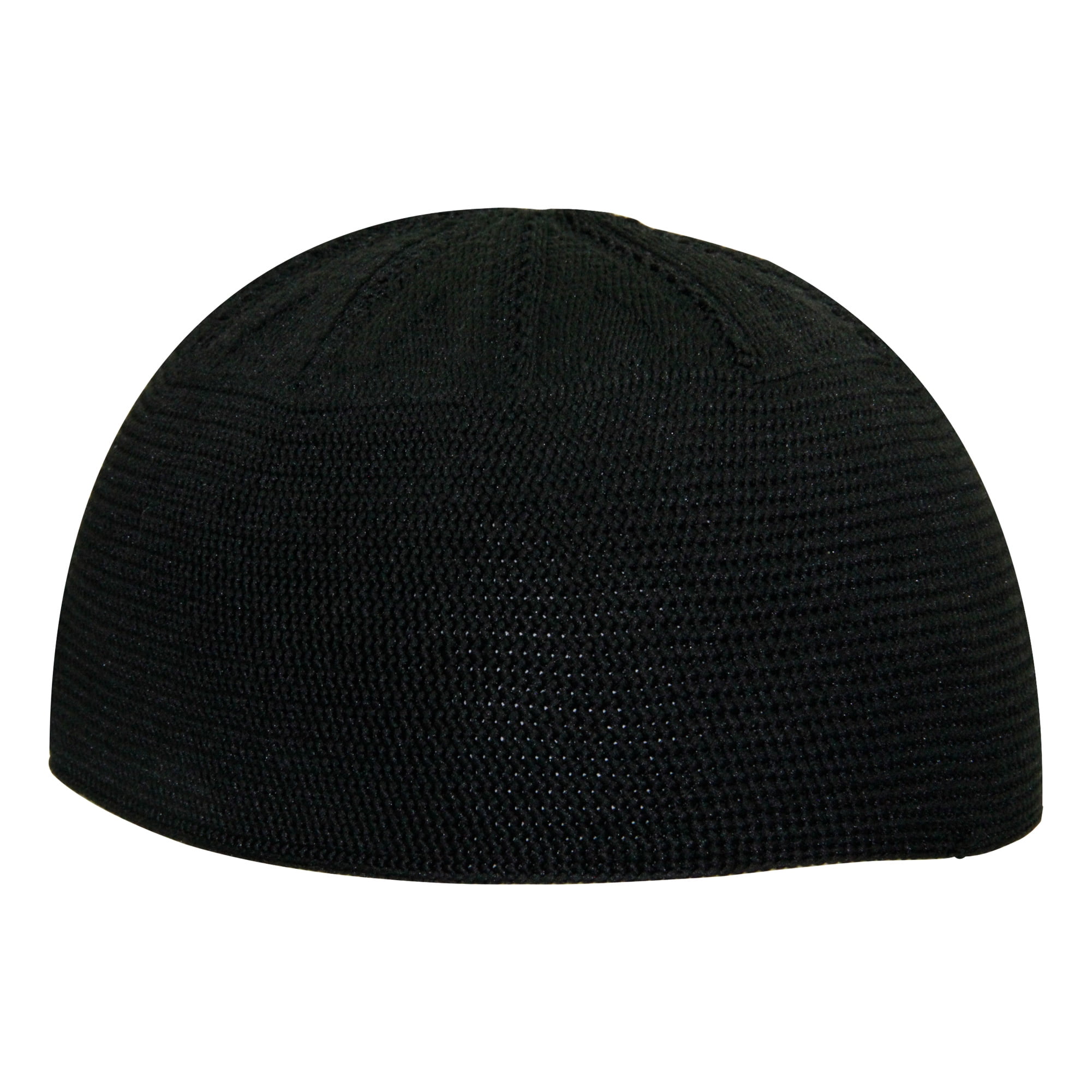 Black Extra Large One Size Fits Everyone Kufi Skull Cap Beanie Knit Hat