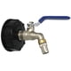 thumbnail image 2 of 2X IBC Ball Outlet Tap Tank Adaptador de Drenaje de Alimenticio de 3/4 Pulgadas S60X6 Tanque de 1000 L Contenedor de Agua de Lluvia Válvula de Grifo de Manguera de Latón, 2 of 5