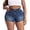 Dark Blue-960, variant on Gocolloa Plus Size Jean Shorts for Curvy Women Stretchy 3.5" Inseam Comfort High Waisted Denim Shorts Dark Blue 22W