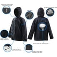 thumbnail image 2 of RainRider Rain Suits for Men Women Waterproof Lightweight Rain Gear Jacket Coat with Pants Workwear (Black,Small), 2 of 7