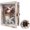 White, variant on Wooden 8x10 Shadow Box Frame with Glass Window Metal Lock, Display Case for Memorabilia, Awards, Medals, Photos, White
