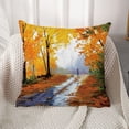 thumbnail image 4 of Funda de almohada con estilo, funda de almohada para sofá con paisaje de bosque otoñal, 4 of 5