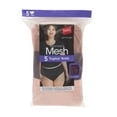 thumbnail image 2 of Hanes Womens Underwear Briefs 5-Pack, Breathable Brief Panties, Mesh Underwear for Women, Plus Size, 2 of 6
