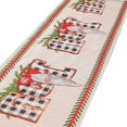 thumbnail image 3 of Camino de mesa navideño Impresión de bandera Desgaste Resistente a la suciedad Bandera de mesa navideña navideña para decoración de mantel navideño Modelo JOY Santa, 3 of 12