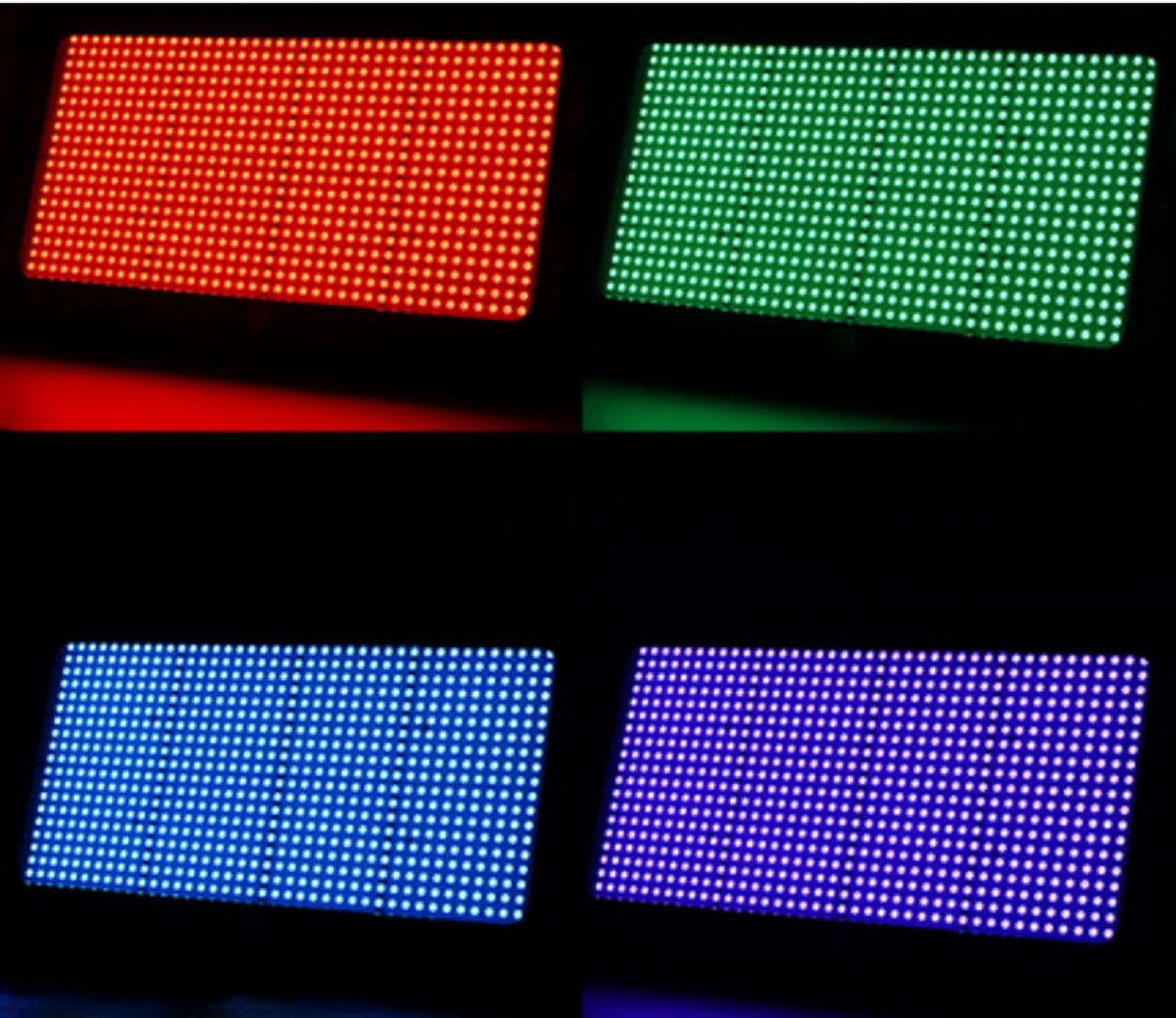 4-Count Atomic RGB LED Strobe Stage Light 112 Segements Wash Multi Pattern with Flycase